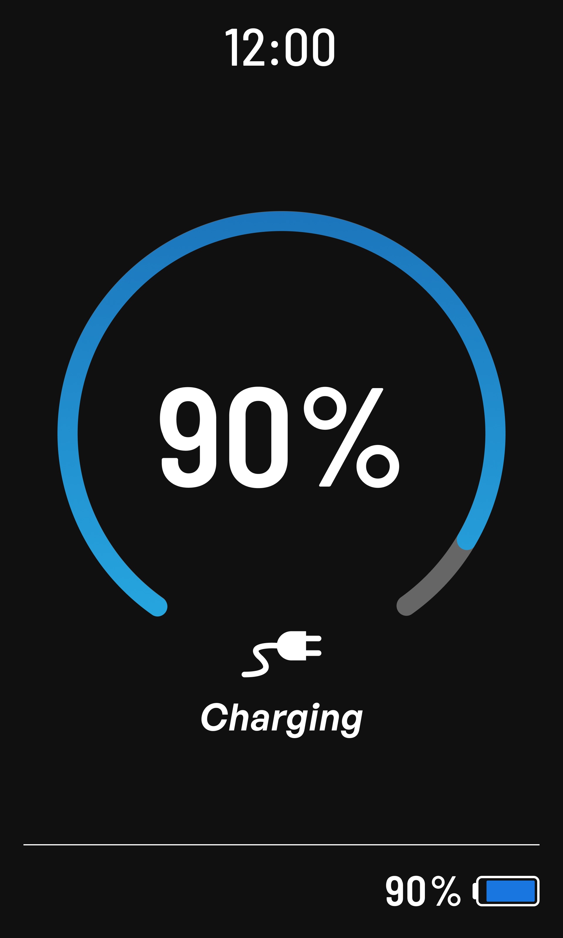 Écran de charge du cockpit